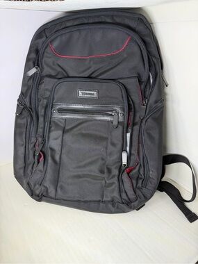 Toshiba Envoy Black Backpack with Red Trim - Men's Laptop Backpack